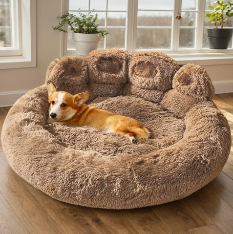 Soft comfortable dog sofa with washable cushion for pets